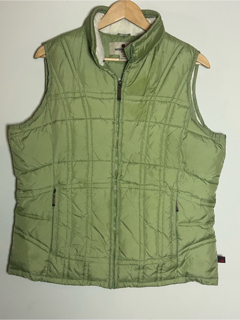 Woolrich Light Green Quilted Insulated Women's Vest